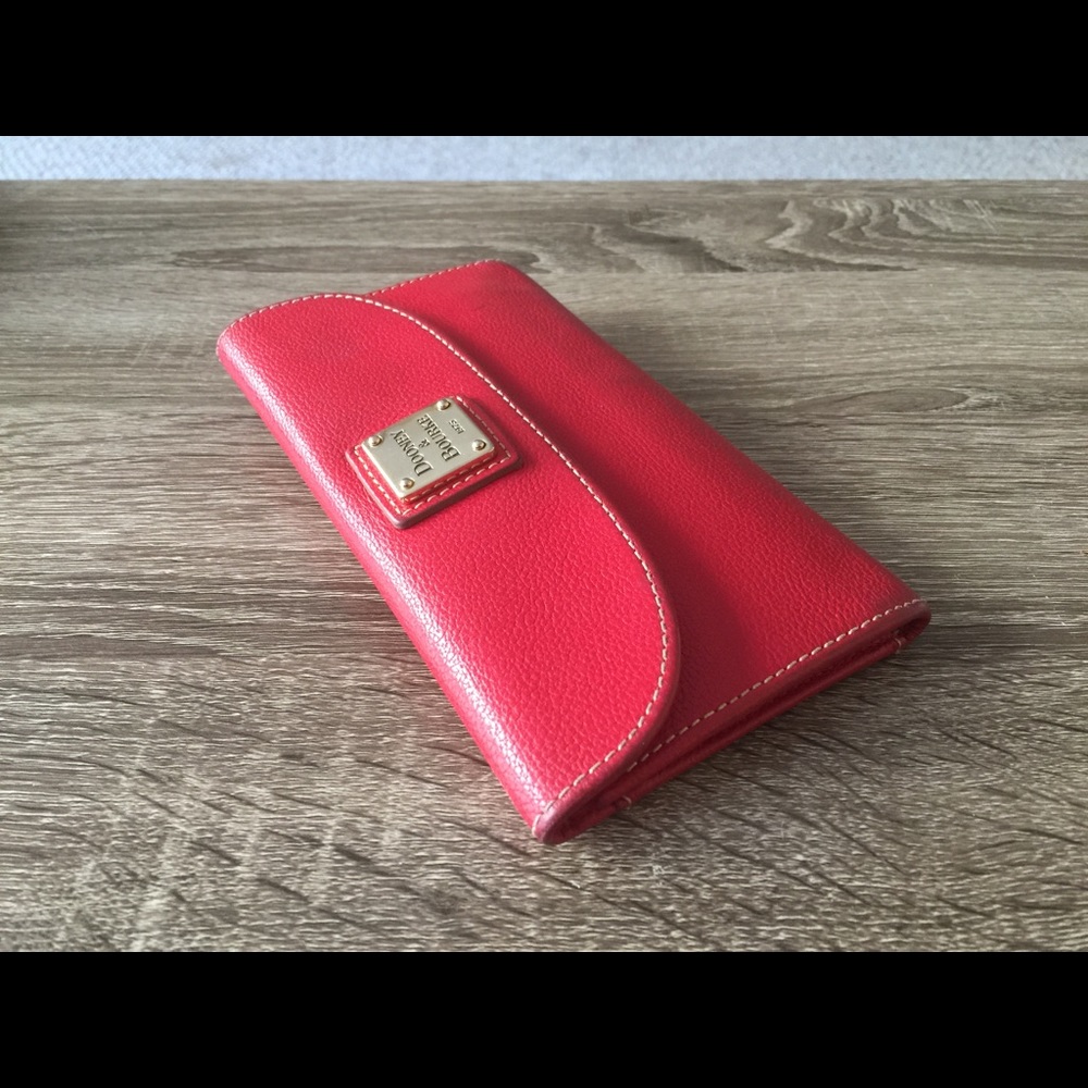 Dooney & Bourke Red Leather Wallet/Clutch